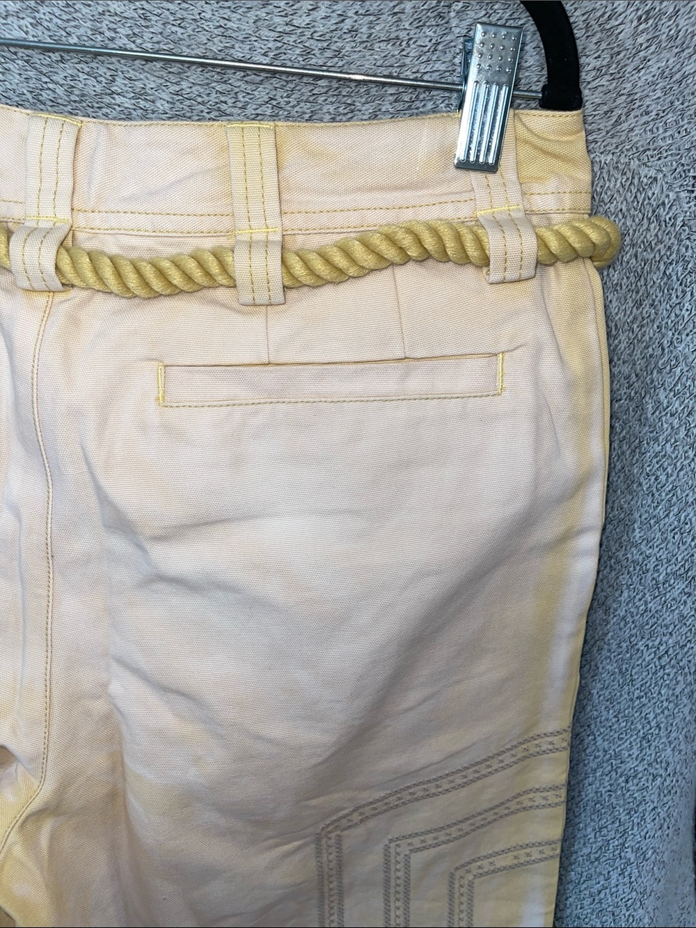 We The Free Women Size 8 Electric Sands Embroidered Pants Rope-Handle - Picture 11 of 13
